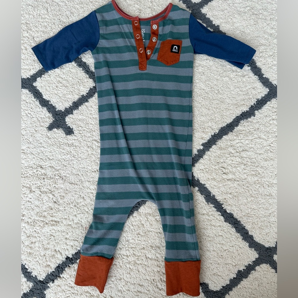 Rags to Raches striped romper